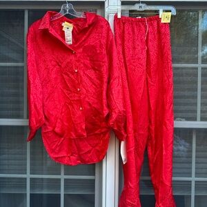 Vintage Lily Of France 2 piece pajama set Size small New with tags